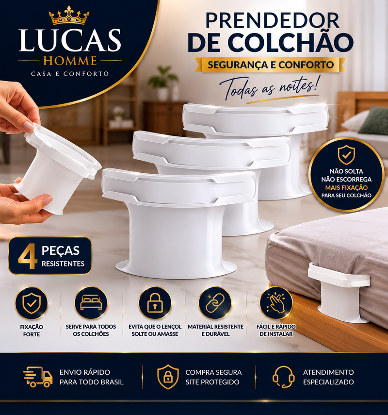 Prendedor De Lençol Antideslizante